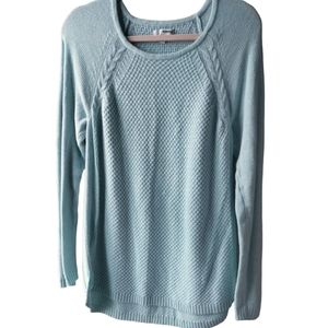 Sonoma Goods For Life - Long Sleeved Minty Aqua Knit Sweater - SZ Large